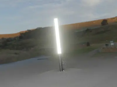 Galvanized Light-Column -28- Street-Light 9 Low-poly 3D model