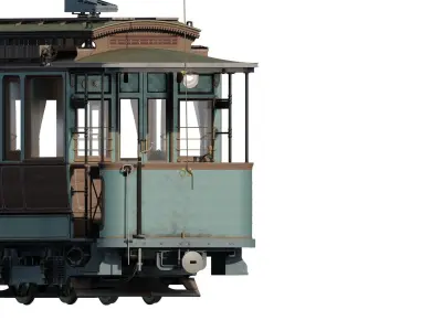 Vintage tram 3D model