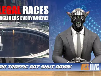 Rigged Cyberpunk Robot Anchorman - Reporter plus rigged necktie Low-poly 3D model