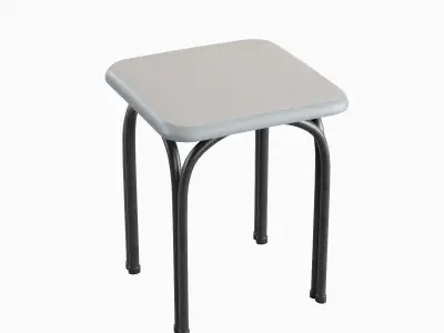 Steel Stool 05 3D model