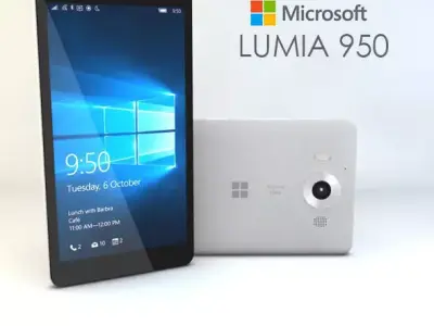 Microsoft Lumia 950 Low-poly 3D model