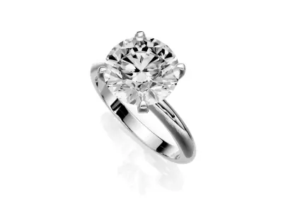 Engagement ring Corina 3ct  3D print model