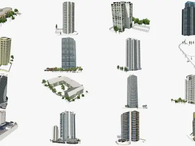 Gold Coast City Collection 3D Model Pack