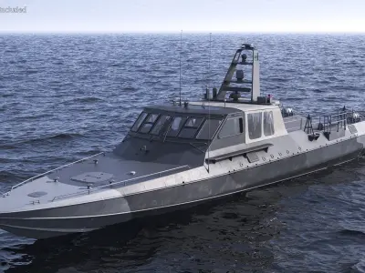  Military Boat Mark V Camo Dark 