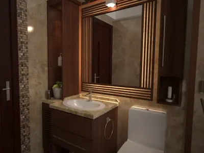 Master Bathroom 3D model