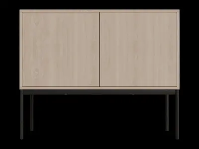 Light Wood Sideboard 3D model