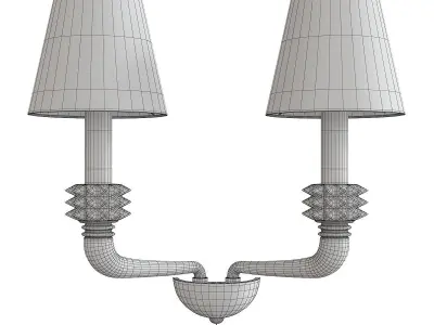 Rotterdam 5563 02 Wall Sconce Low-poly 3D model