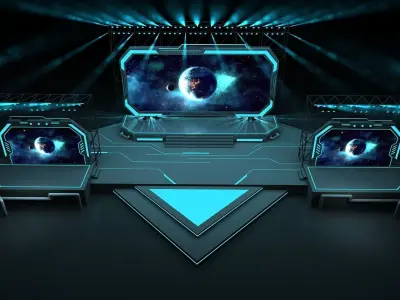 Event stage 06 design 3D model