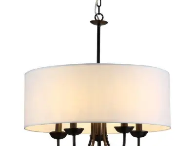 Upshaw Light Unique Statement Drum Chandelier 3D model