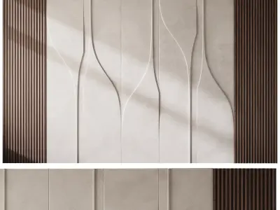 Wall 3D panel 45 3D model