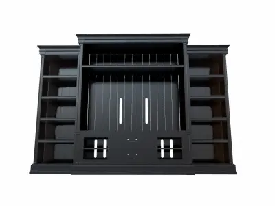 Hooker furniture entertainment center 3D model 3D model