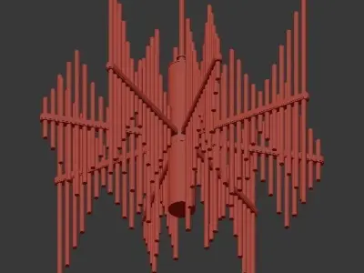 Corbett Lighting 238 42 Gold Leaf 3D model