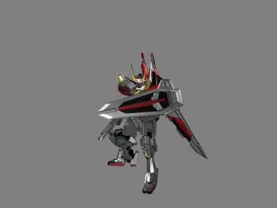 Attacker Gundam 6 3D model