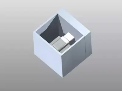 Cube Wall Lamp 3D print model