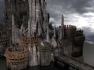 Haunted Ruins Celtic Kitbash 3 3D model