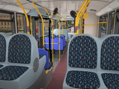  London Double Decker Bus Enviro 400 Rigged 