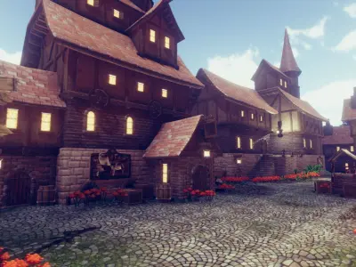 Adventure Village Update Low-poly 3D model