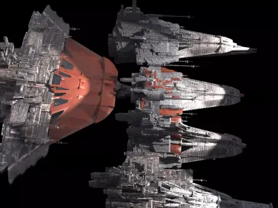 RED DRAGON Carrier Ships  3D model