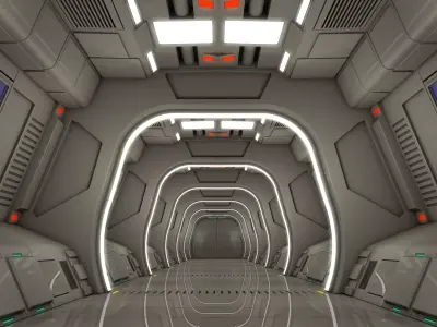 Sci Fi Corridor 3D model