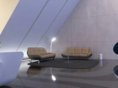 Sci-fi interior 02 - 1000 Museum 3D model