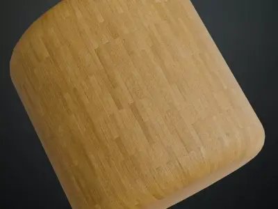  Light Ash Wood Small Strip Parquet PBR Texture