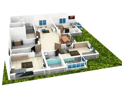 3D model-Floor plan-Home 3D model