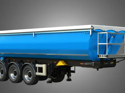 Tipper Semi Trailer 3D model