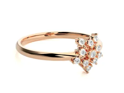 Women ring 3D print model 91