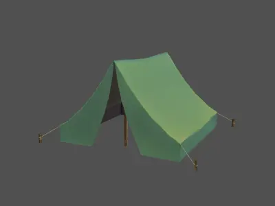 stylized environment assets game ready Low-poly 3D model