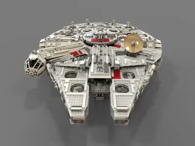 Lego spaceship 3D model