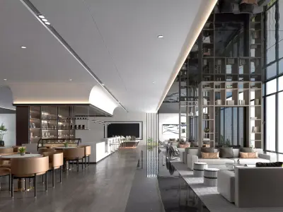 restaurant interior 3D model