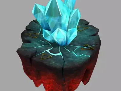 Lava Hell - Crystal 32 3D model
