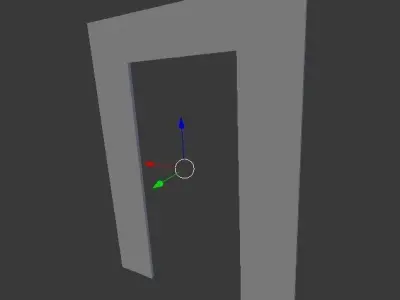 Simple Doorway Free low-poly 3D model