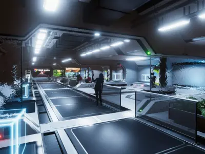 3D Showroom Level Kit Vol 26 Low-poly 3D model