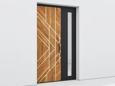 Aluminium door 258 3D model