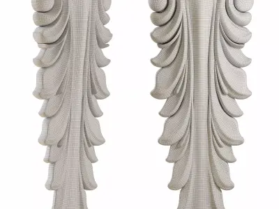 Decor vertical 002 3D model