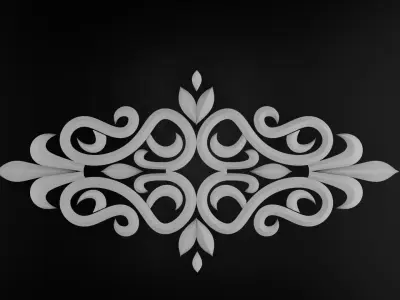 CNC  Ornament Element Free 3D model