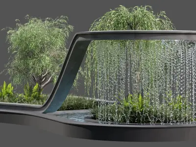 WATERFALL FOUNTAIN CASCADE  NO13 A 3D model