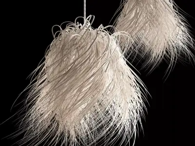 Lamp shade Rattan 3D model