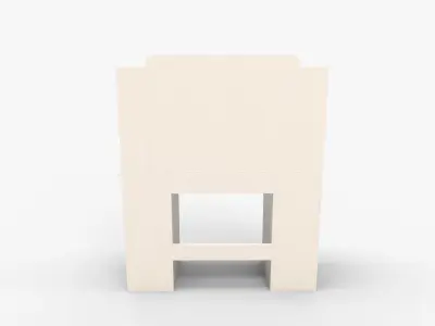 Makeup Vanity Desk With Mirror and Lights Models Settings 3D model