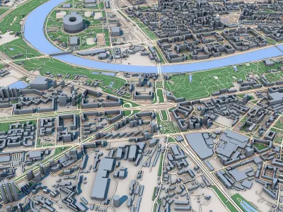 Moscow City Russia 3D model