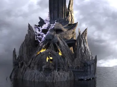 Tengu Beast Tower Archway 3D model