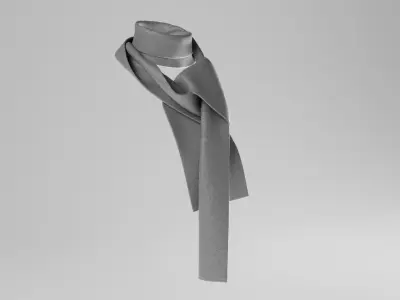 Women Scarf Free 3D model