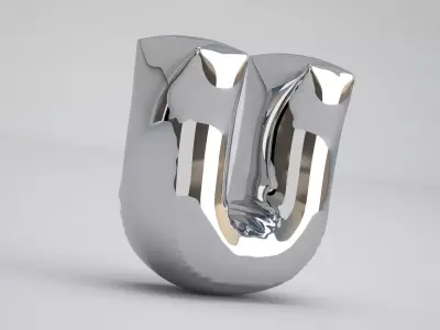 U Balloon Silver 3D model