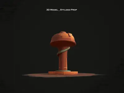 3D stylized prop pump 3D model