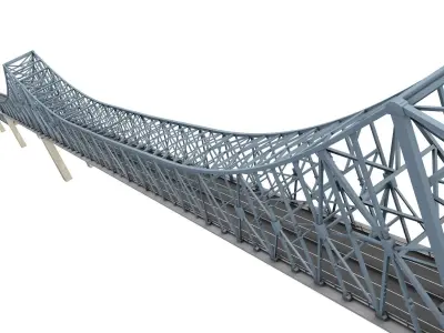 Commodore Barry Bridge 3D model