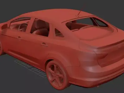 F Focus Sedan 2012 3D print model