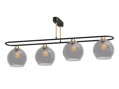 frontino-66667-01-15-04 three glass globes hanging from gold ... 3D model