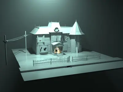 Abandoned house  3D model