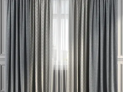 Curtain Set 150 3D model